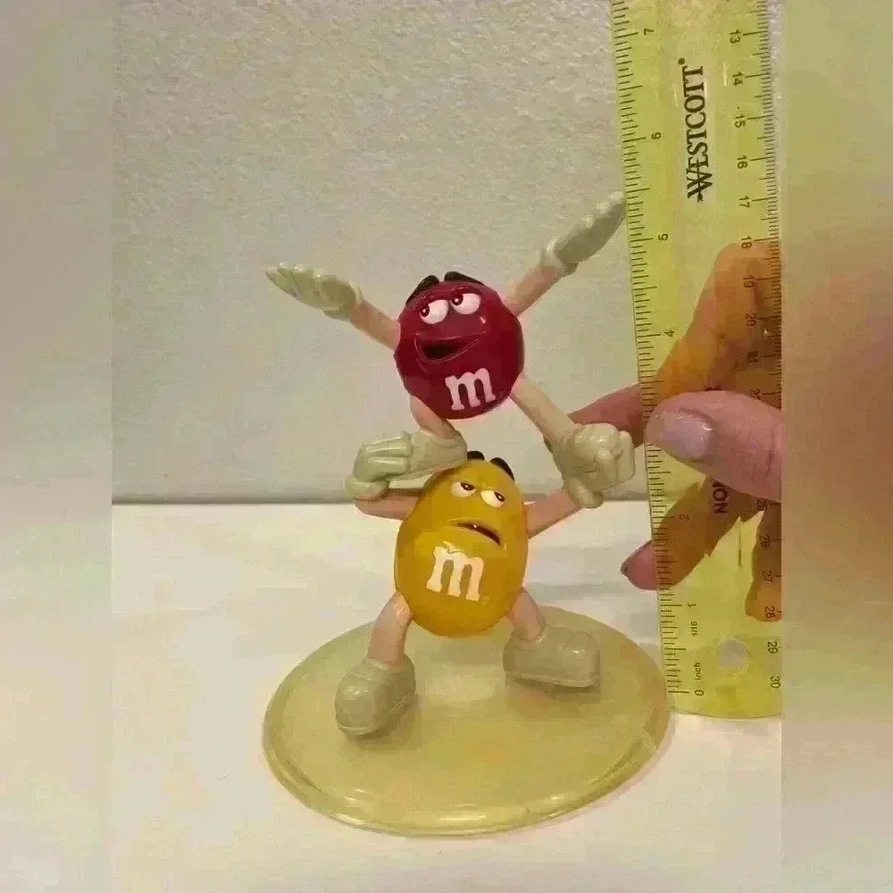 M&M's Vintage Red and Yellow Character‎ Candy Dish NO DISH INCLUDED 6